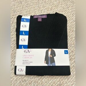 New Gloria Vanderbilt Women's Open Front Lightweight Cardigan size L